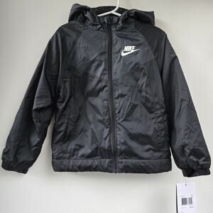 Nike NEW Toddler Boys Hooded Fleece Lined Lightweight Jacket $65 SIZE 4T NWT
